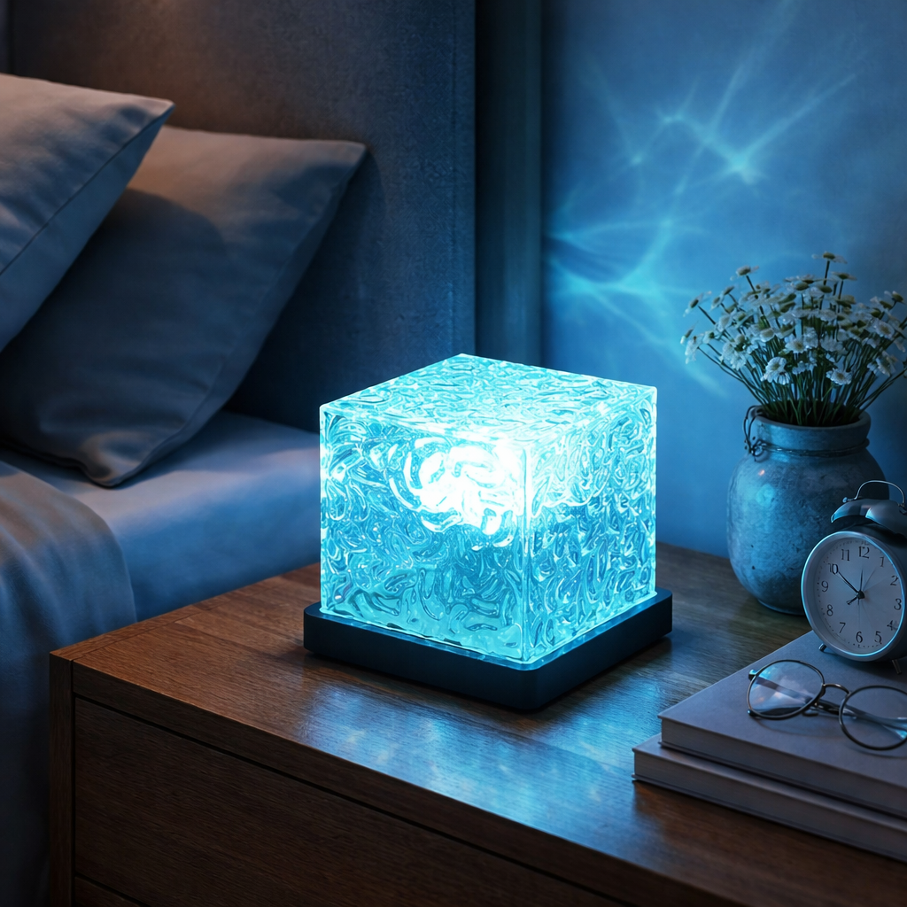 Midnight Aura Crystal Wave Lamp