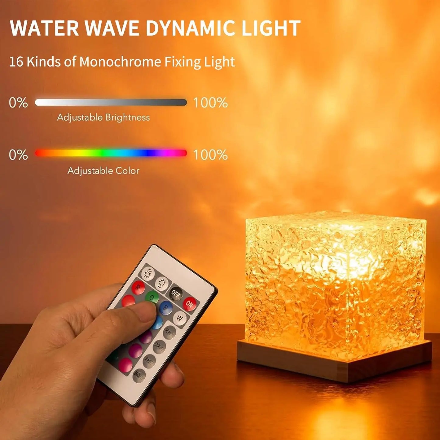 Midnight Aura Crystal Wave Lamp