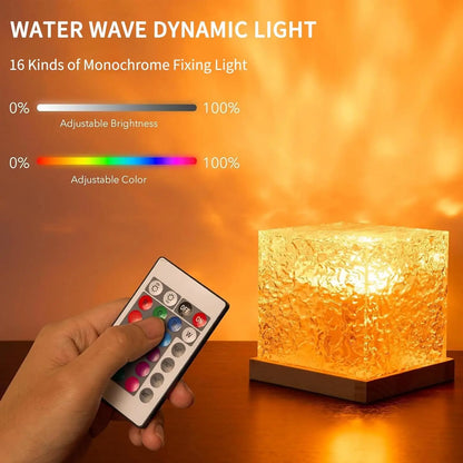 Midnight Aura Crystal Wave Lamp