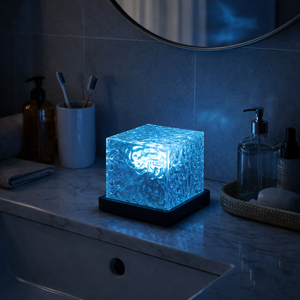 Midnight Aura Crystal Wave Lamp