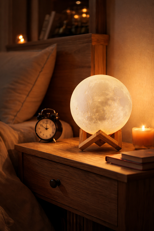 Celestial moon lamp